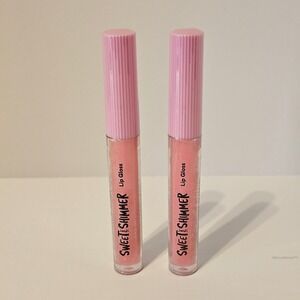 NEW Sweet Shimmer Pink Lip Gloss Set of TWO Lippie Bundle Lippy Lot